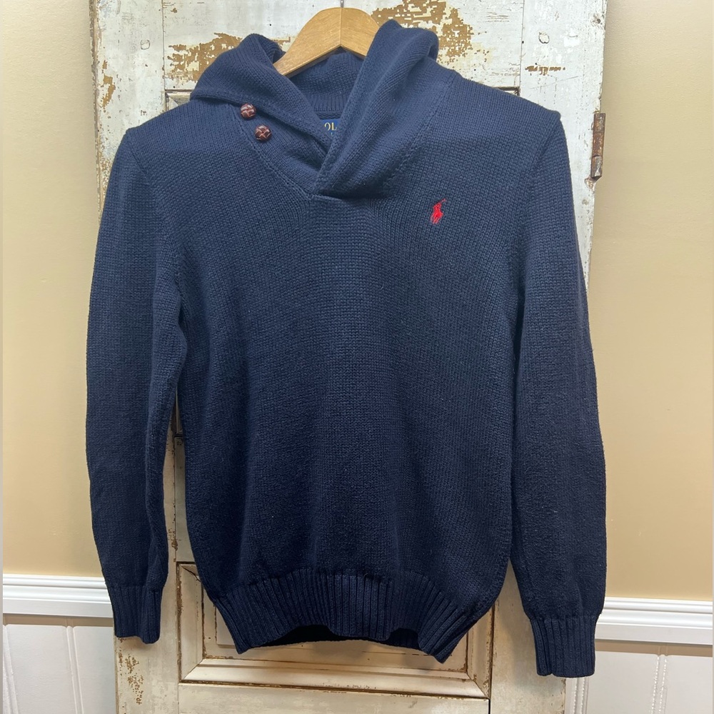 Polo Ralph Lauren Knit Cowl Neck Sweater Pullover Boy’s Size L/ 14-16